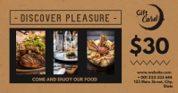 retò restaurant gift card voucher Facebook Shared Image template