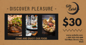 retò restaurant gift card voucher Obraz udostępniany na Facebooku template
