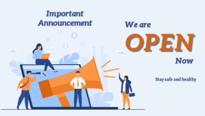Retail  ,Corona, announcement Blog Header template