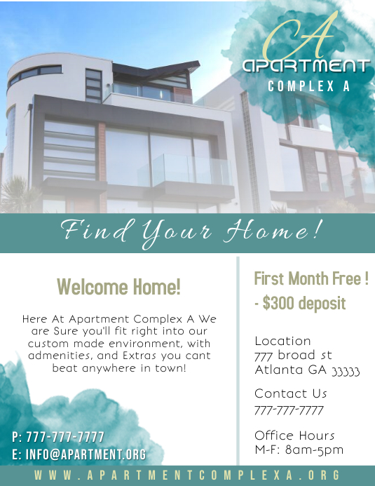 Copy of Retail Apartment Flyer PosterMyWall