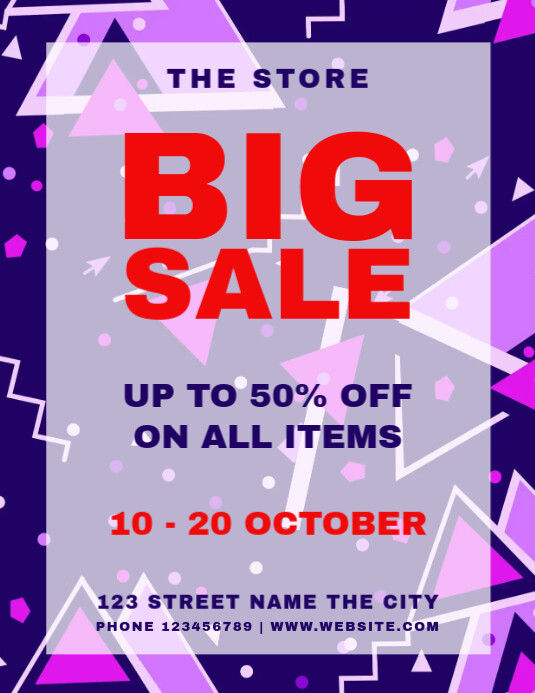 Retail Big Sale Flyer Template PosterMyWall
