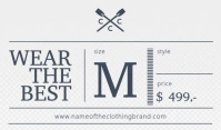 Retail Clothing Brand Tag template
