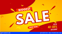 Retail flyer design, Digital Display (16:9) template