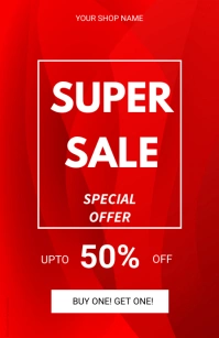 Retail flyer 小报 template