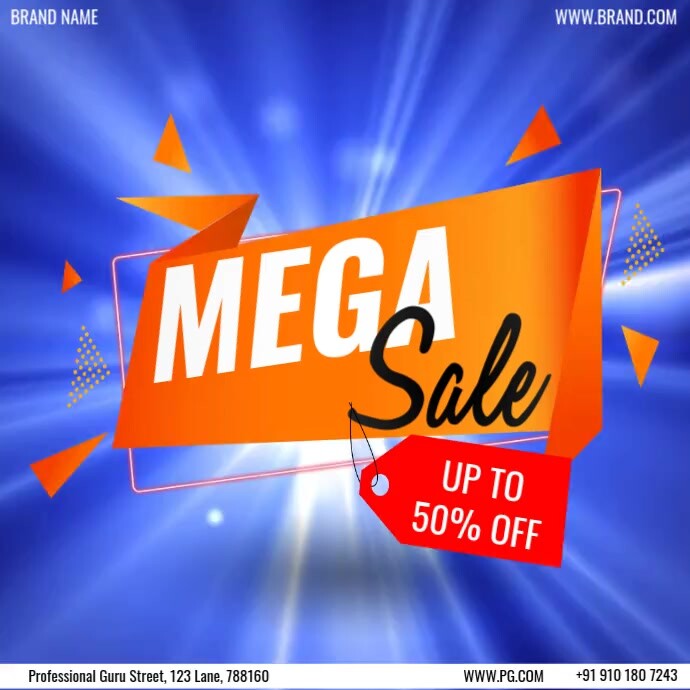 Retail flyer design Instagram Post template