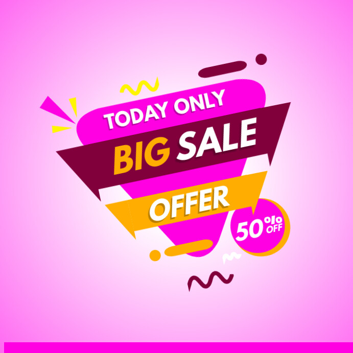 Retail flyer design Instagram Post template