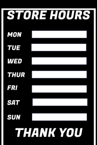 Customizable Design Templates for Opening Hours  PosterMyWall Customizable Design Templates for Opening Hours  PosterMyWall