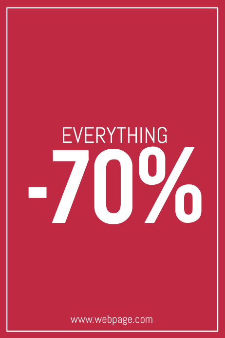 retail sale promotion simple flyer template | PosterMyWall