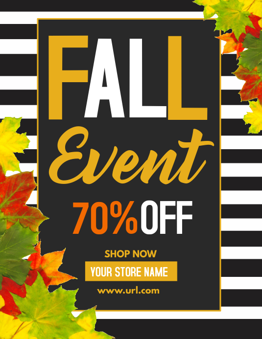 retail templates autumn flyers event flyers postermywall retail flyers