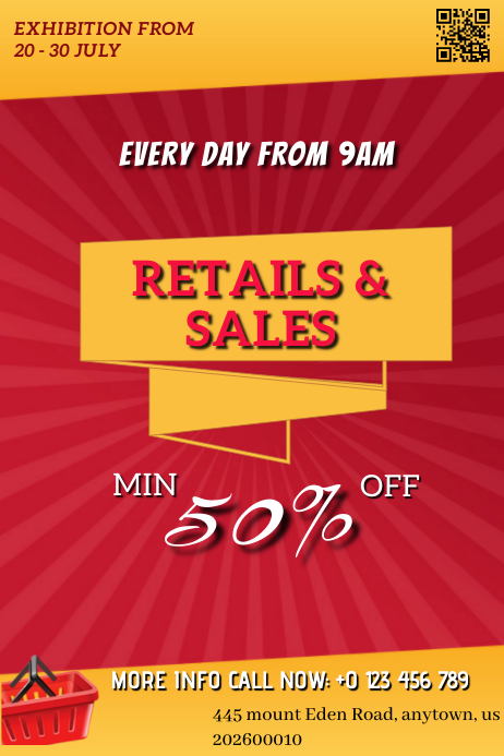 RETAILS & SALES Template | PosterMyWall