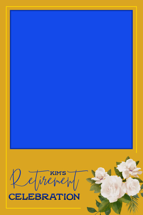 Retirement 4x6 Photo Booth Frame Template | PosterMyWall