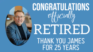 Синий Retirement banner Digitalt display Template