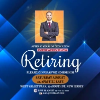 Retirement Card, Retirement Card Template, Instagram Post