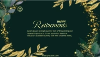 retirement card/celebration/luxury design template
