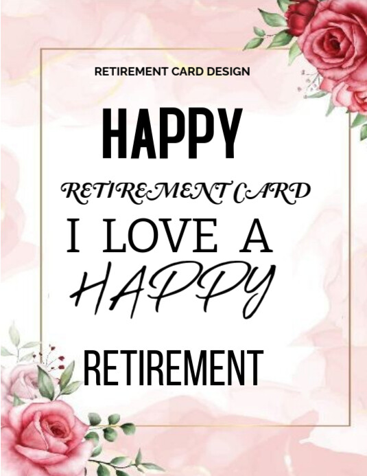 Retirement card Template | PosterMyWall