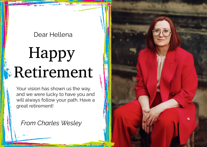 retirement card Template | PosterMyWall