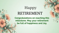 Retirement card Pantalla Digital (16:9) template