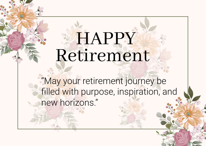 retirement card Template | PosterMyWall