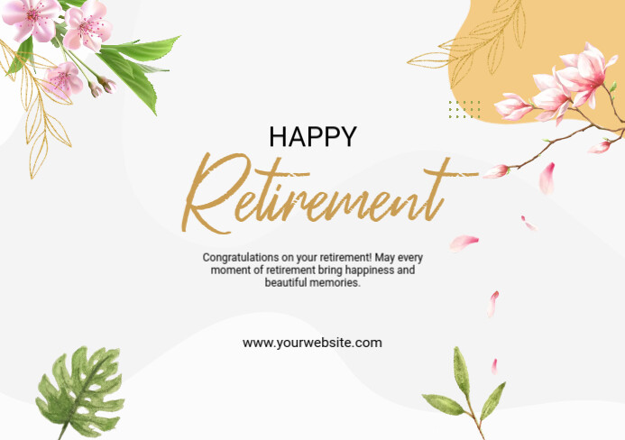 Retirement Front Retirement Card Template | PosterMyWall
