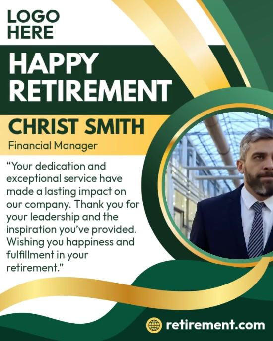 Retirement Celebration Template | PosterMyWall