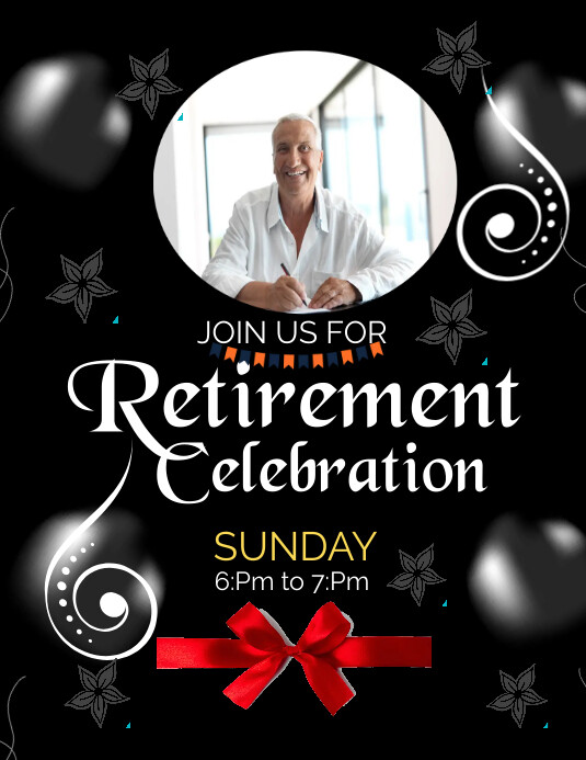 Image 6 for Retirement Announcement Flyer Template