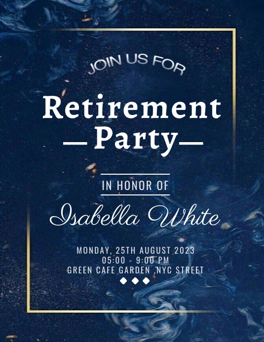 Retirement Flyer Template Free