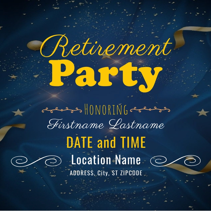 Image 7 for Retirement Party Flyer Template