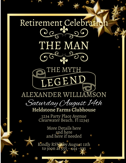 Join Retirement Retirement celebration template | PosterMyWall