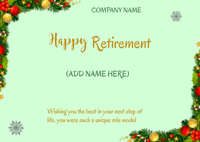 Retirement Template | PosterMyWall Retirement Template | PosterMyWall