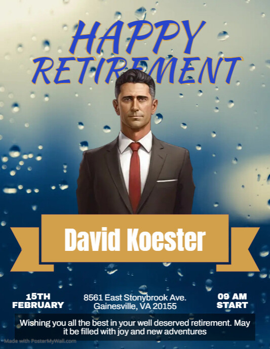 Retirement design template | PosterMyWall