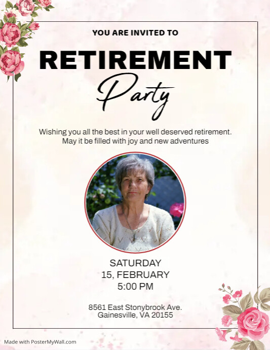 Retirement design template | PosterMyWall