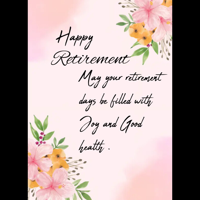 Retirement Template | PosterMyWall