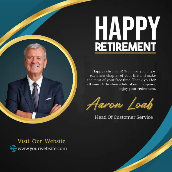 Retirement Template | PosterMyWall