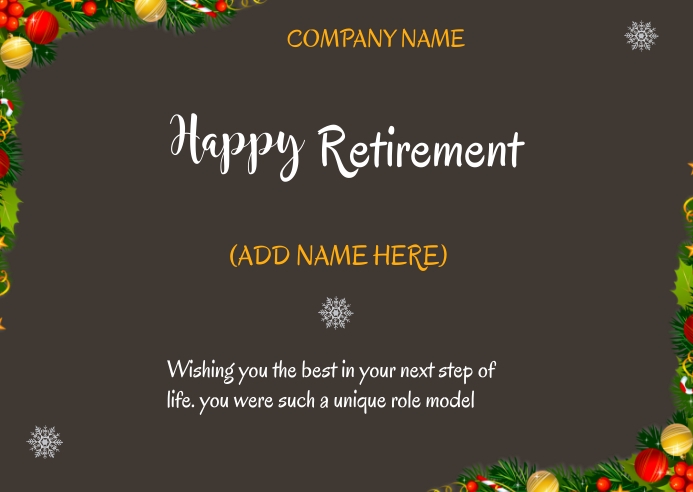 Retirement Template PosterMyWall