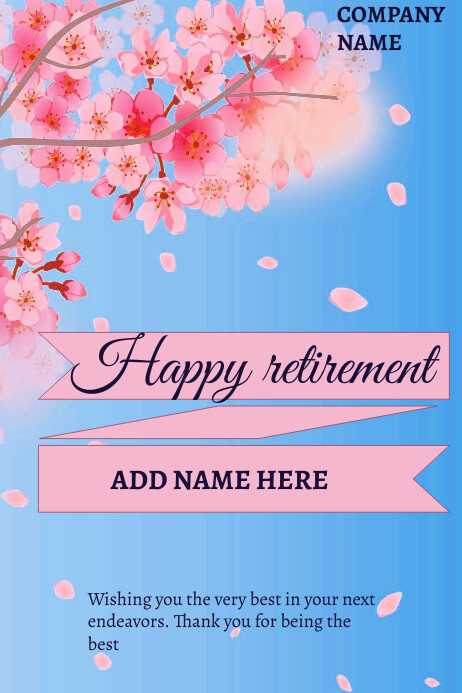 Retirement Template | PosterMyWall