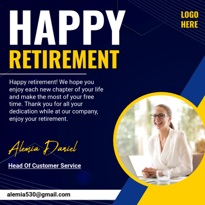 Retirement Template | PosterMyWall