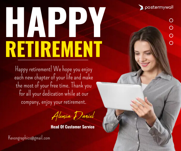 Retirement Front Retirement Template | PosterMyWall
