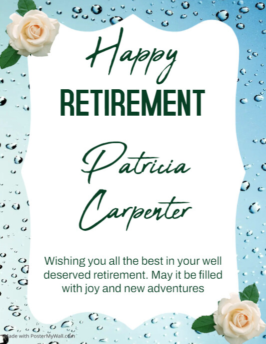 Retirement design template | PosterMyWall