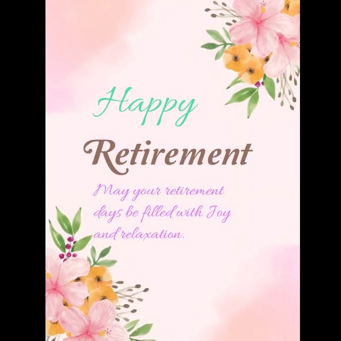 Retirement Template | PosterMyWall