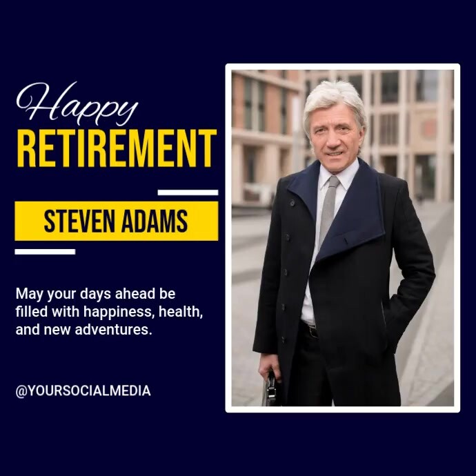 retirement Template | PosterMyWall