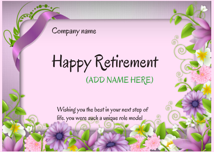Retirement Template PosterMyWall