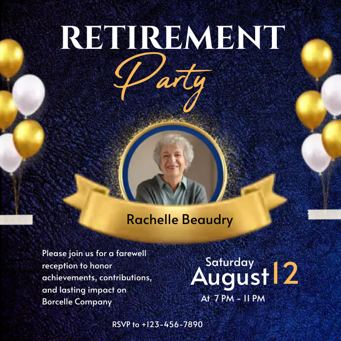 Retirement Announcement Flyer Template - Ablebionics