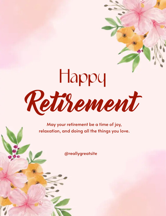 Image 14 for Retirement Announcement Flyer Template