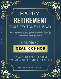 Image 16 for Retirement Announcement Flyer Template