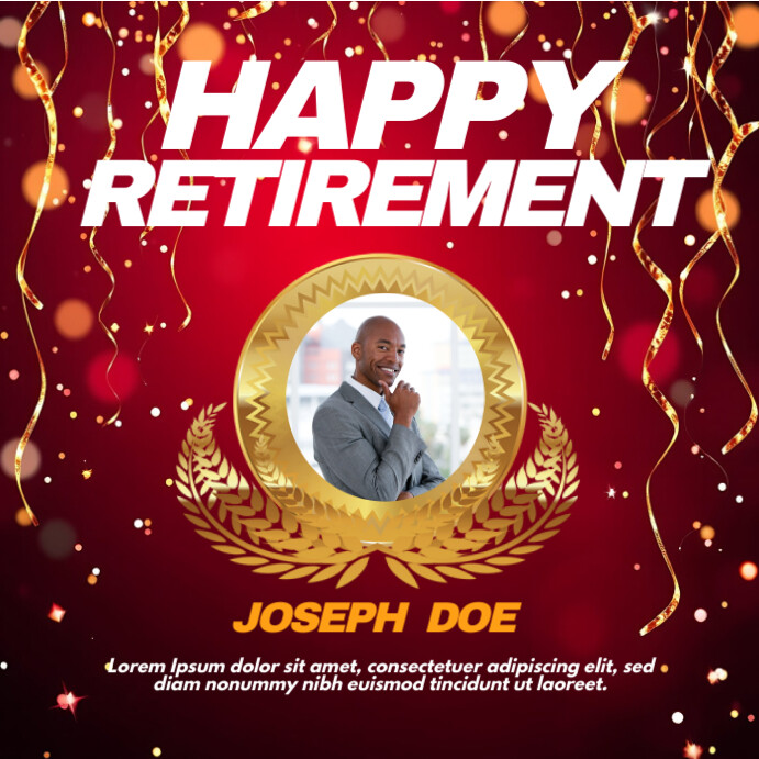 Copy of Retirement Instagram Post | PosterMyWall