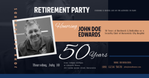 Retirement Invitation Facebook Shared Image template