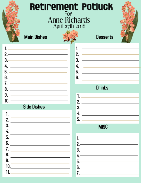 Retirement Party Template PosterMyWall