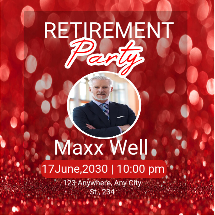 retirement party celebration Template | PosterMyWall