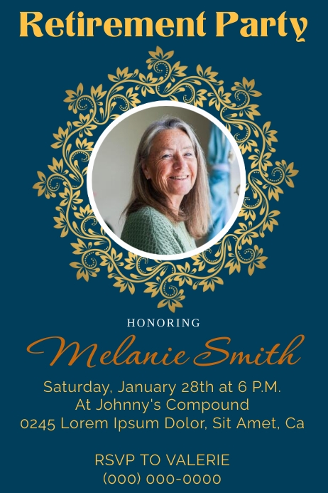 Retirement Poster Examples Retirement Party Template | PosterMyWall