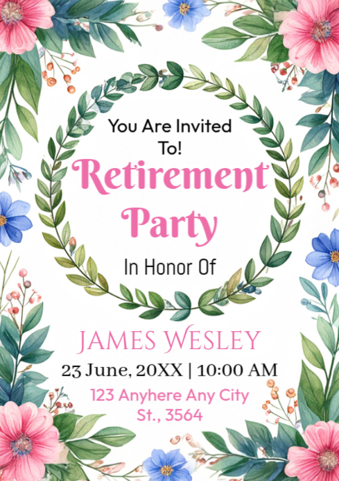 Plantilla de retirement party | PosterMyWall